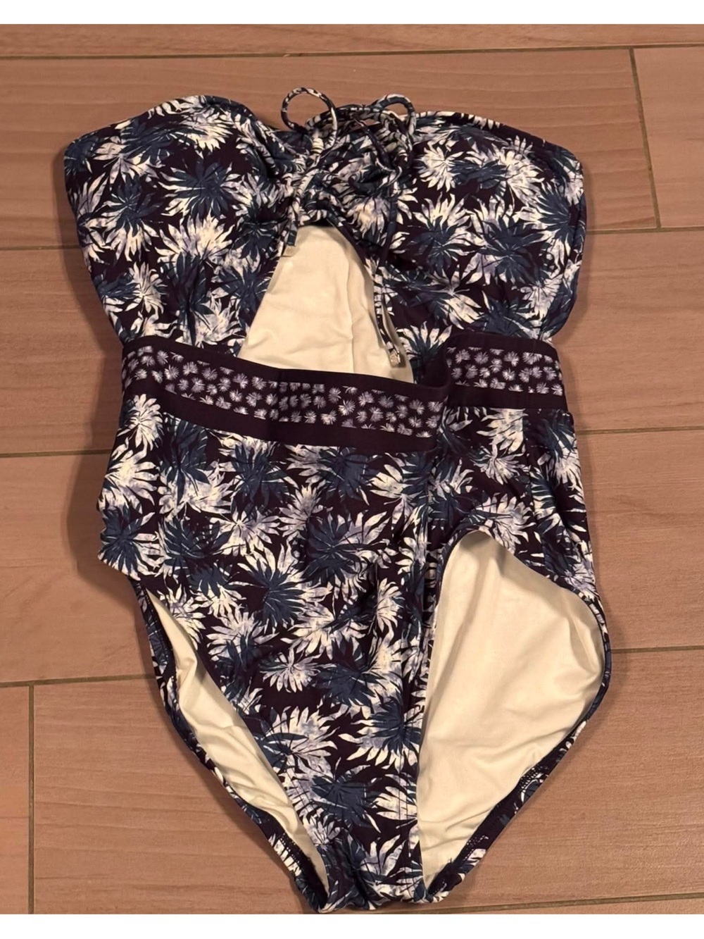MICHAEL Kors strapless one piece swim suit size 10